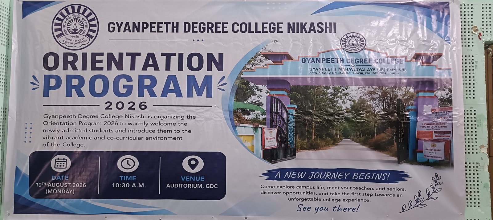 "Induction Programme for FYUGP 1st Year students-2026"